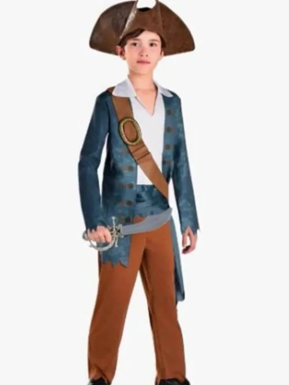 NEW 3PC SHIPWRECKED PIRATE COSTUME SIZE M 8-10